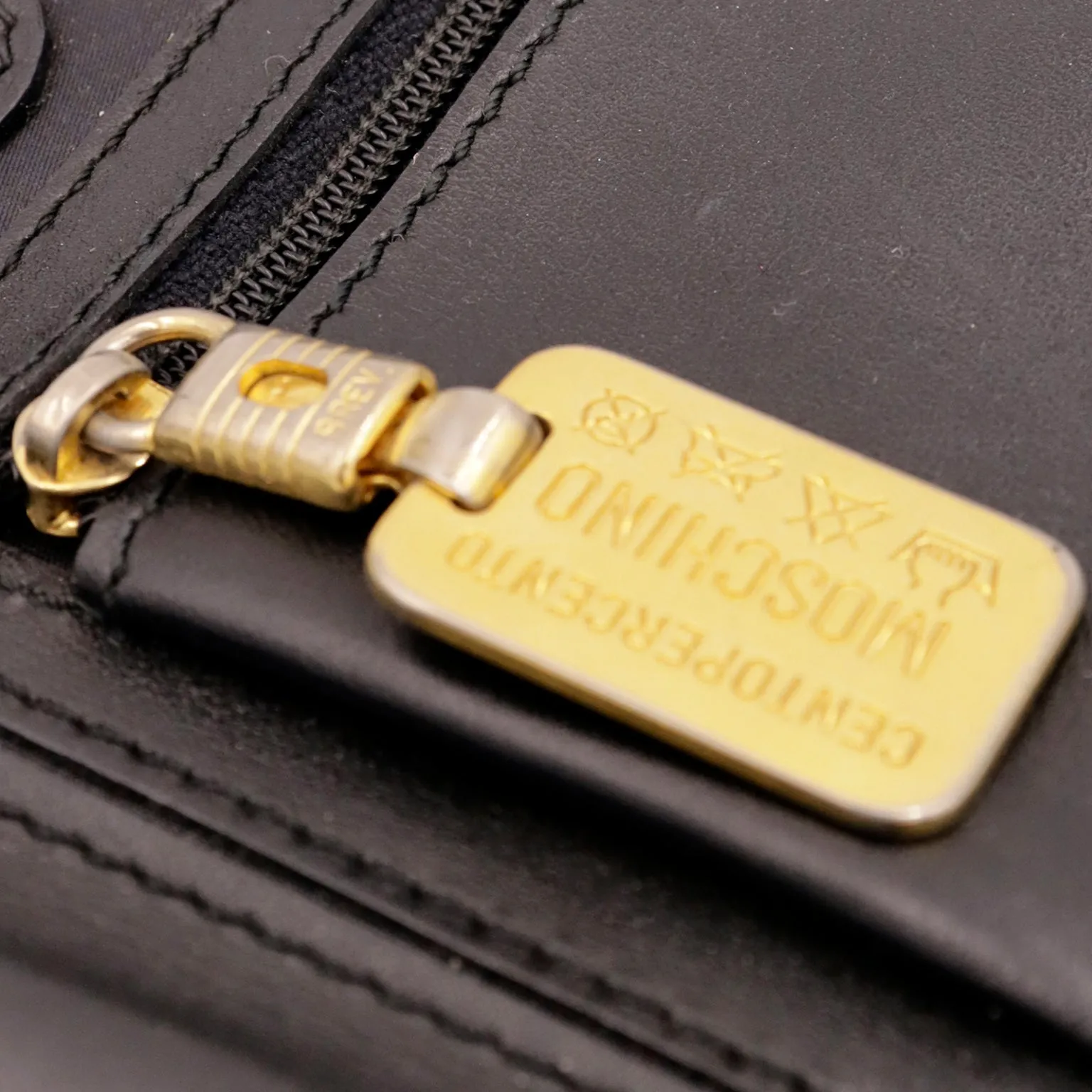 1990s Franco Moschino by Redwall Italy Multi Pocket Satchel Bag