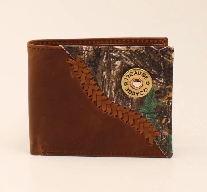 3D BW032 BIFOLD TAN DISTRESSED W/CAMO WALLET