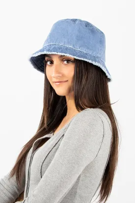 ABU345 - Distressed cotton bucket hat