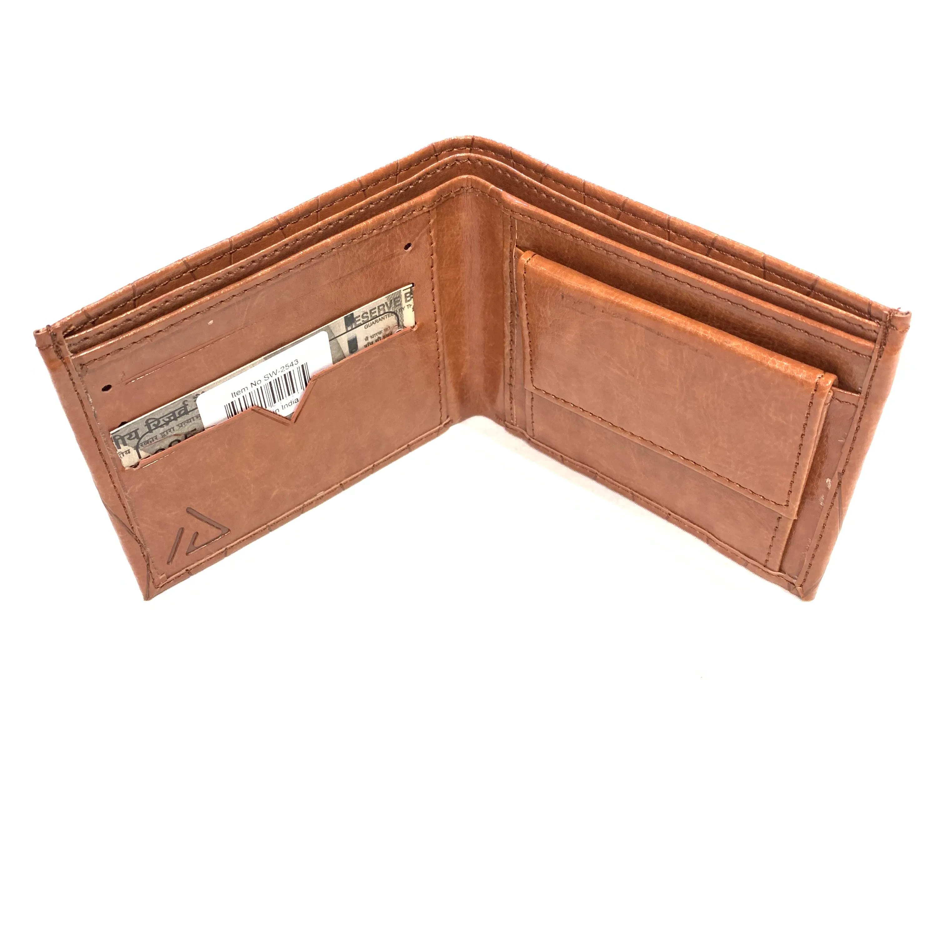Ace Caramel Wax Leather Bi-fold Wallet