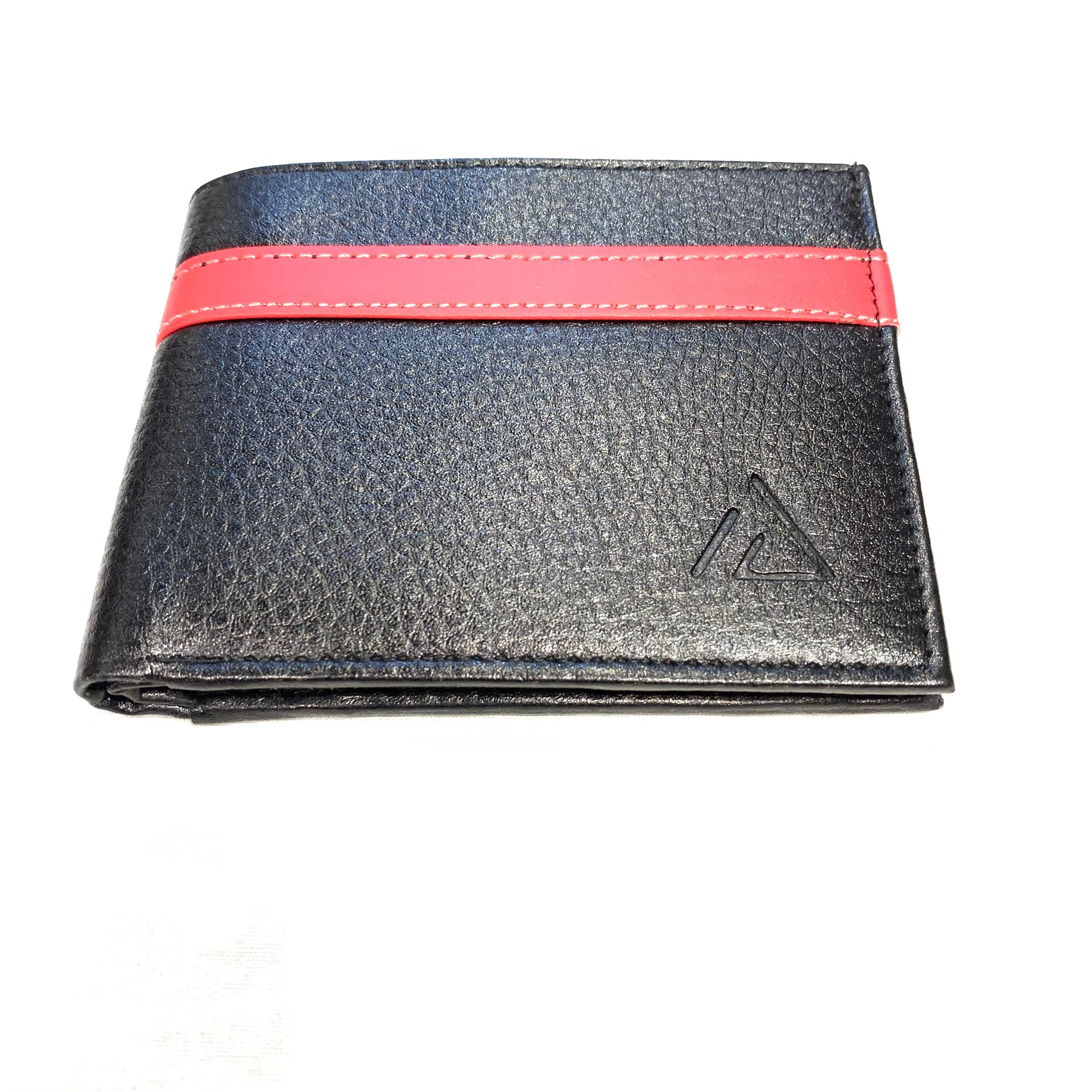 Ace Red Stripe Leather Bi-fold Wallet