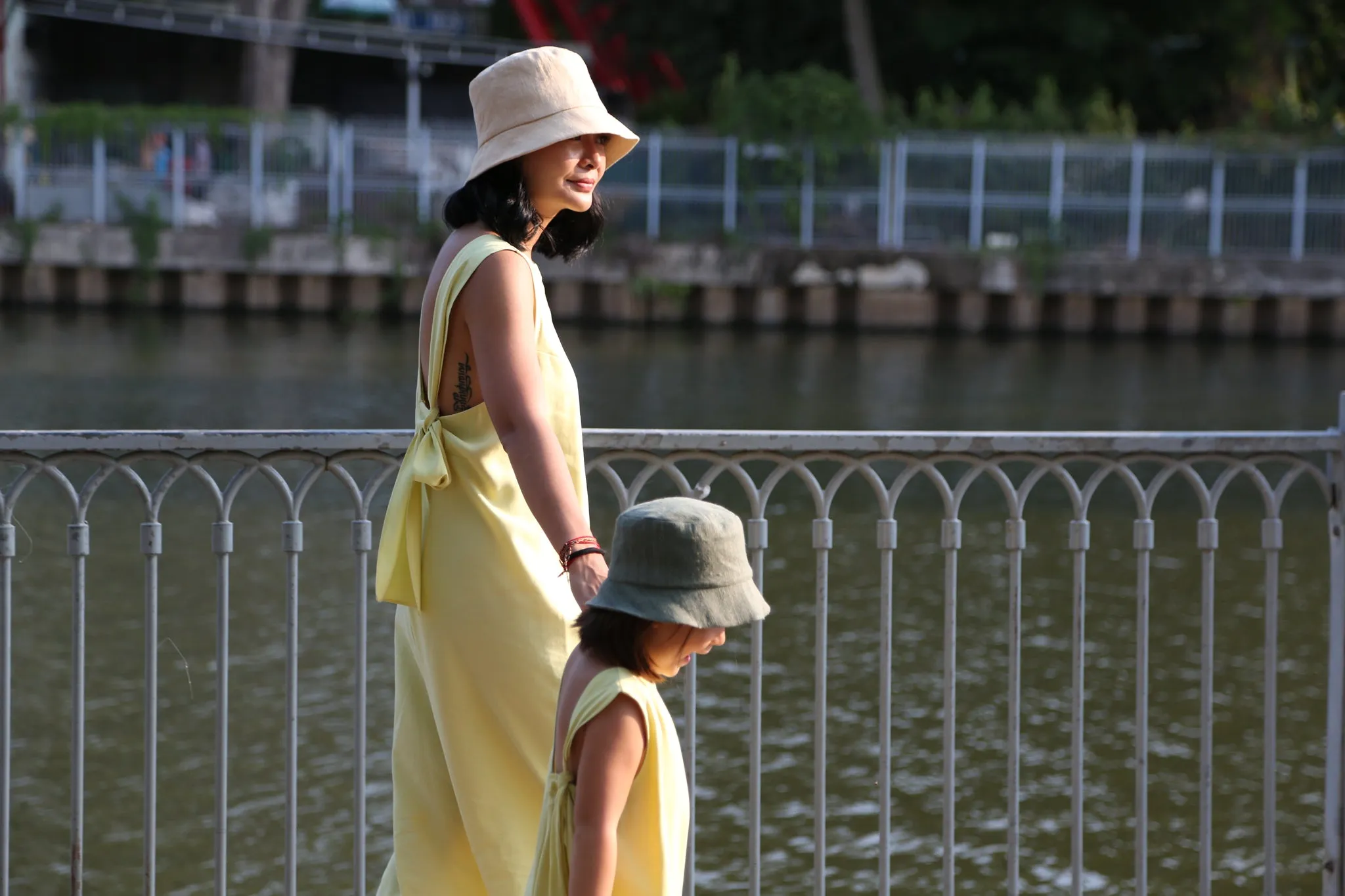 ADULT Unisex Mushroom Bucket Hat - Mangosteen Dye
