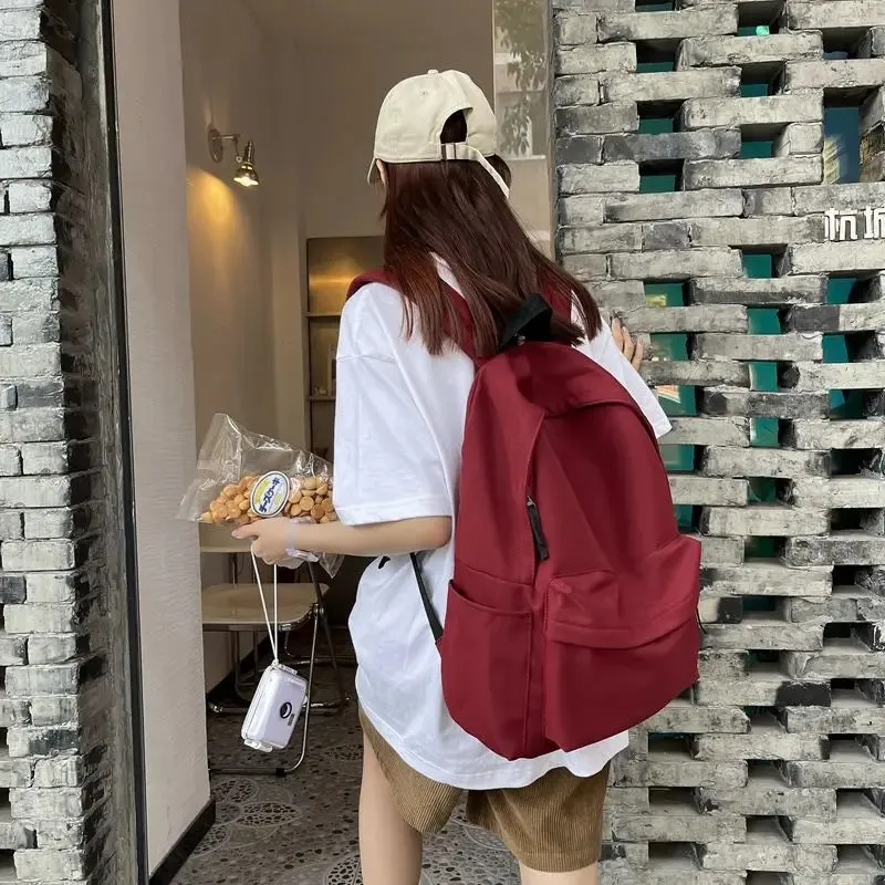 Backpacks for Women Students Japanese Casual All Match Schoolbags High-capacity Vintage Y2k Aesthetic Simple Backpacks Fashion