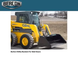 BERLON Utility High-Back bucket for skid steers