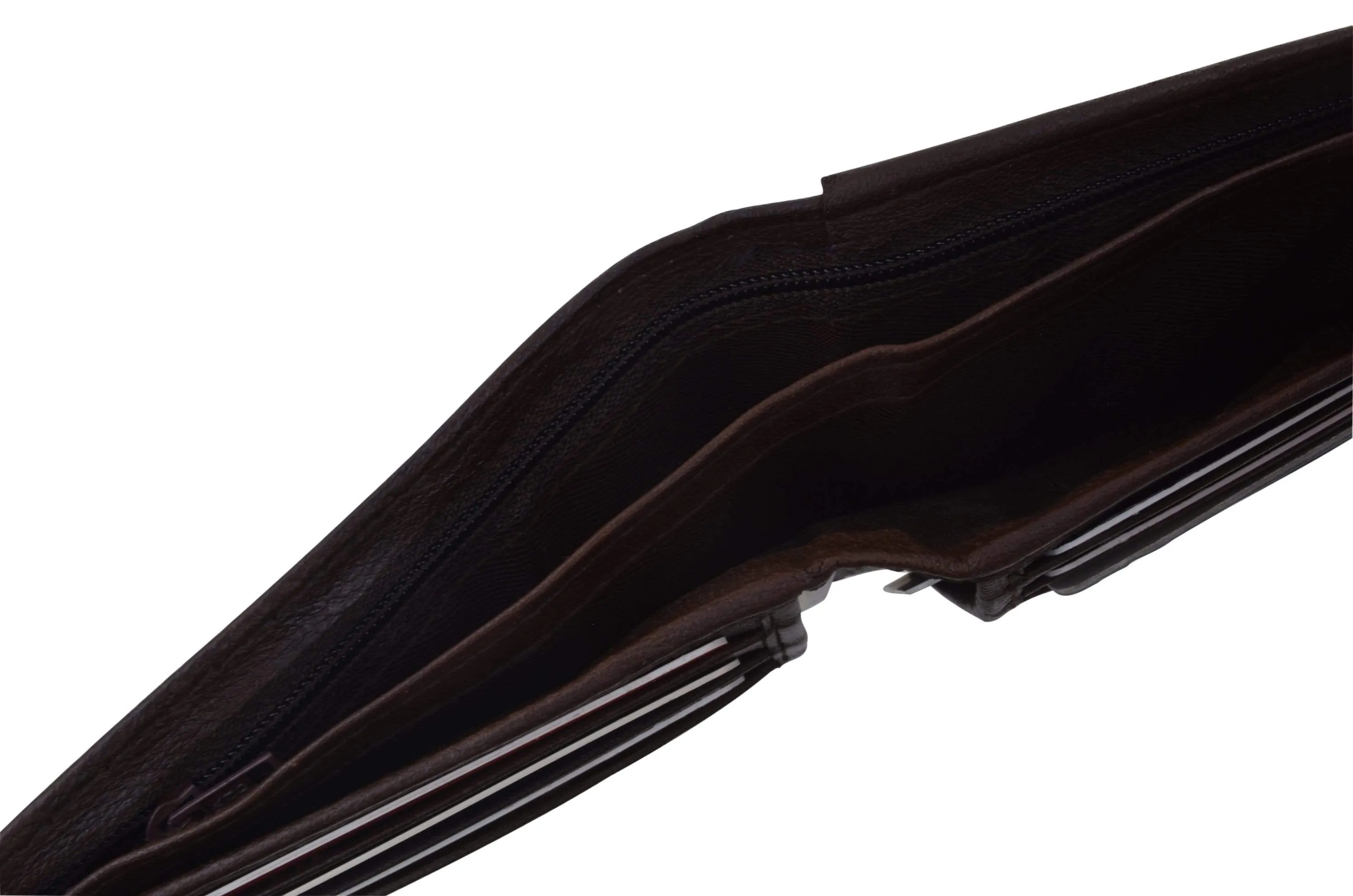 Bifold Lambskin Leather Outside ID Window Mens Wallet 1358