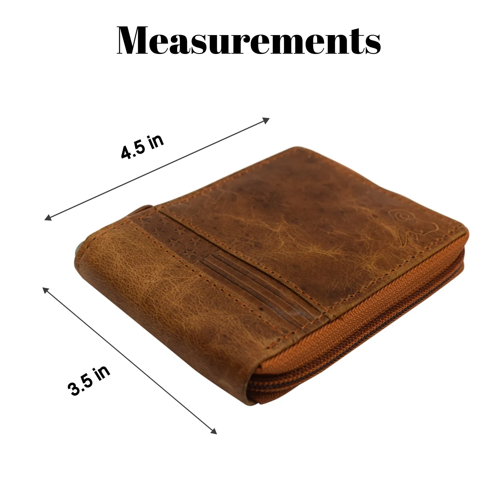 CAZORO Zipper Bifold Wallet for Men Women RFID Protected Genuine Leather