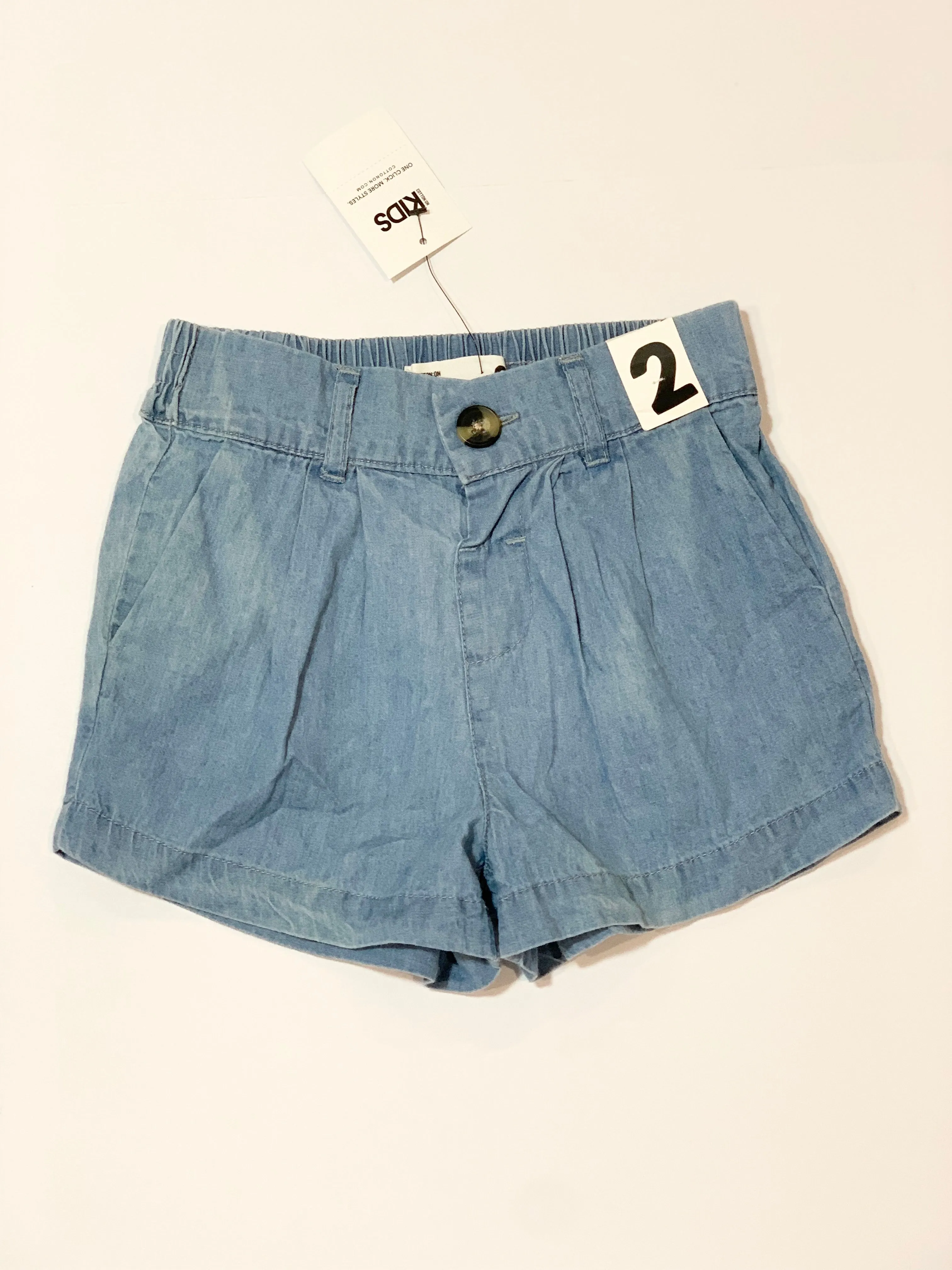 Chambray shorts brand new - Size 2