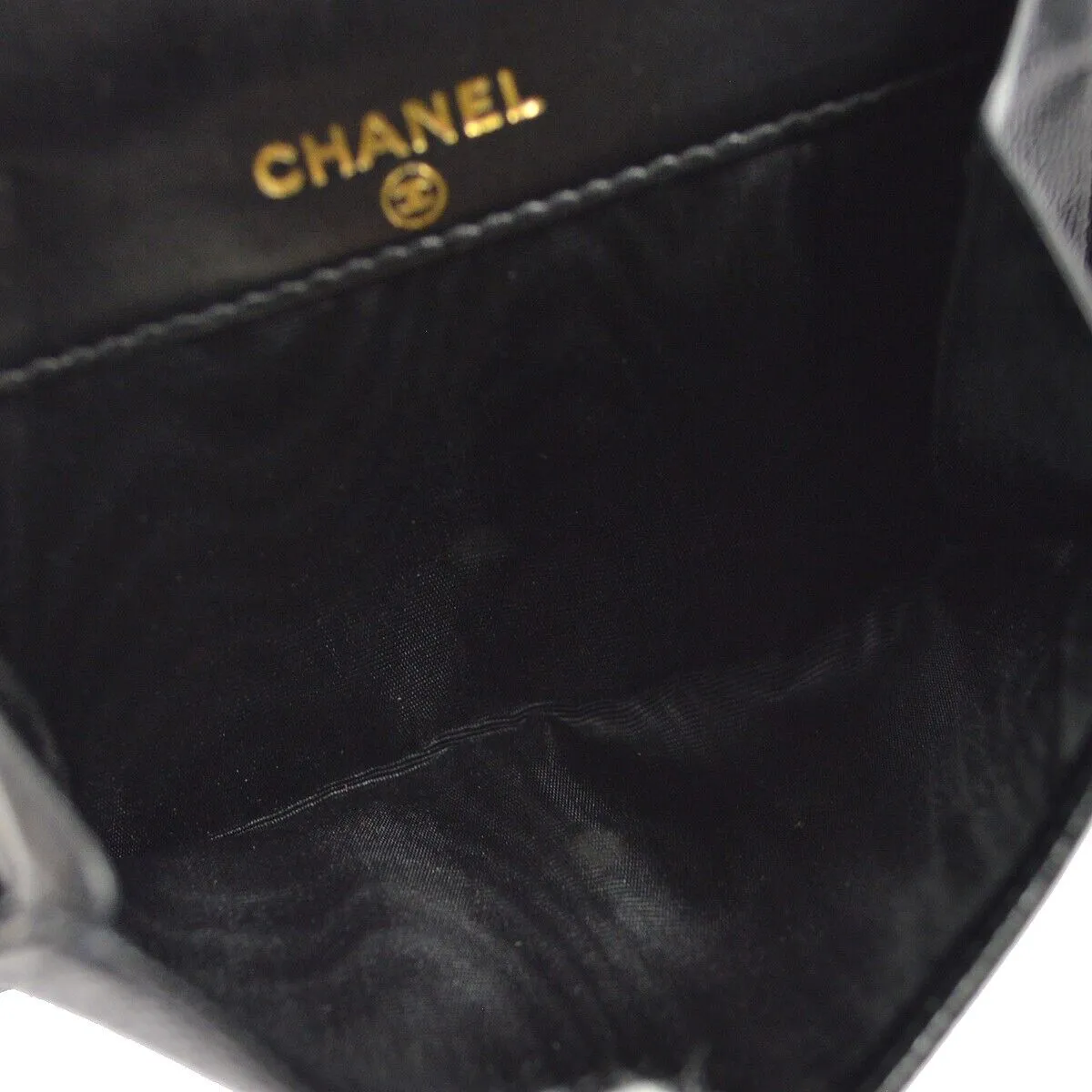 Chanel Black Caviar Bifold Wallet Purse