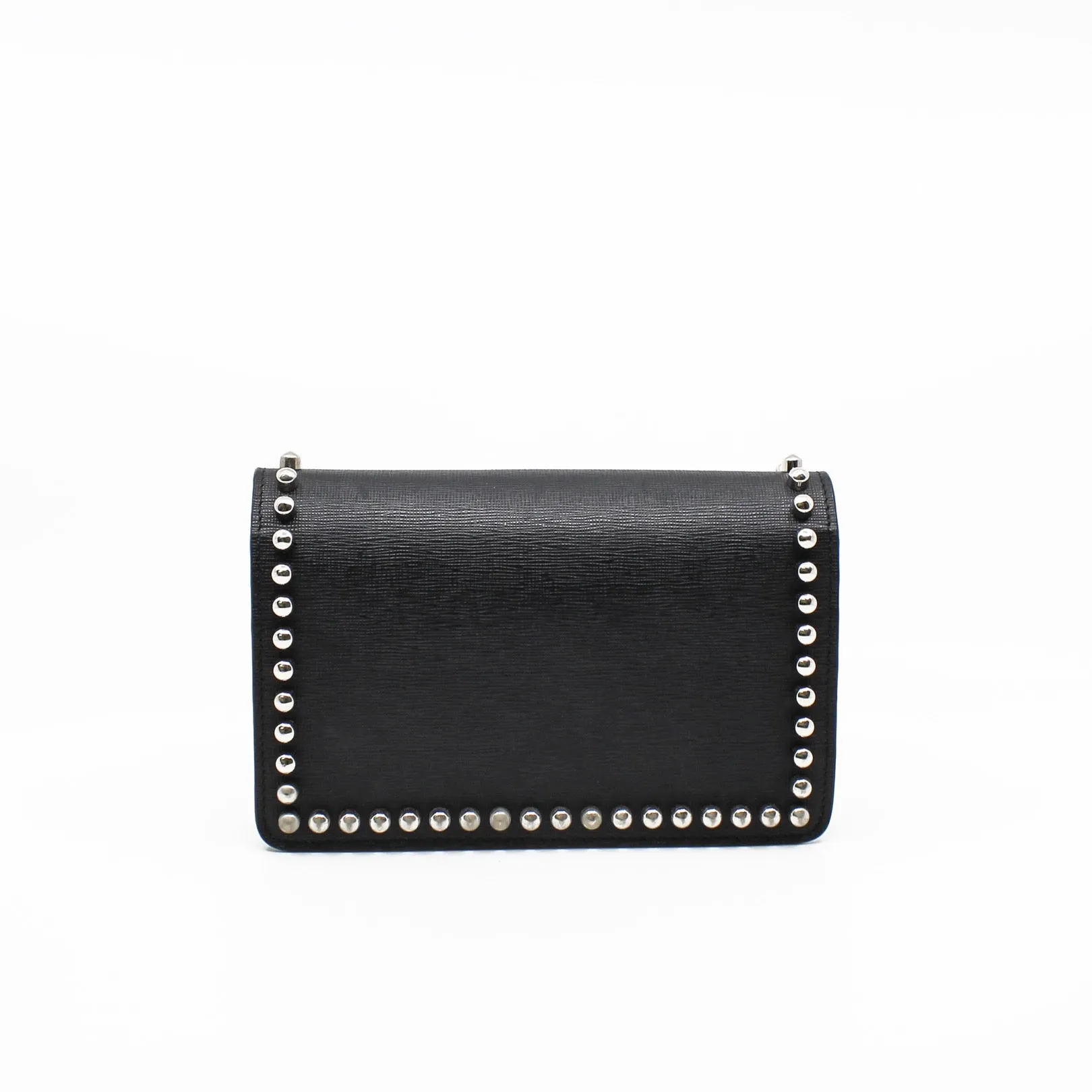 clutch with chain black phw beans black fur