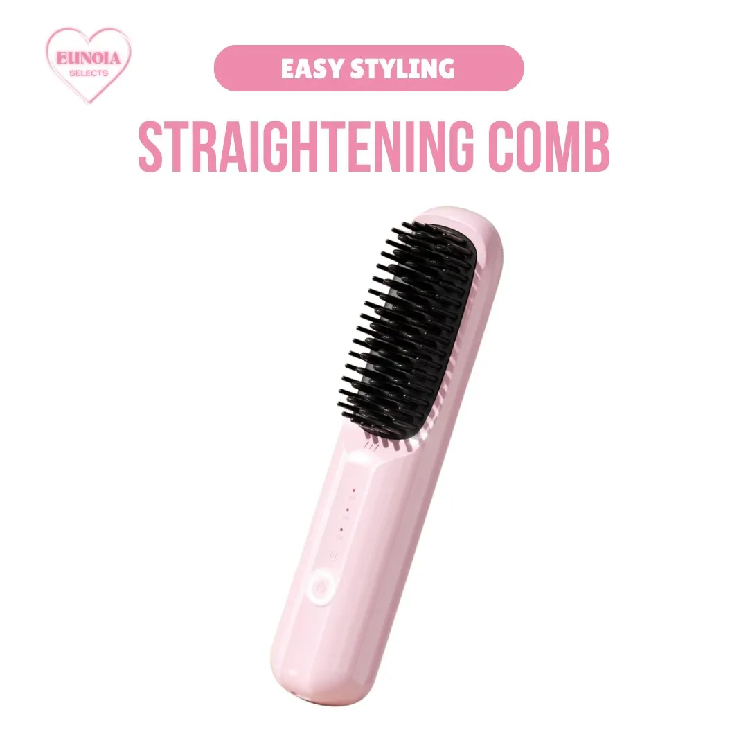 COCO Hair Straightening Brush - Cordless   Ceramic Plates
