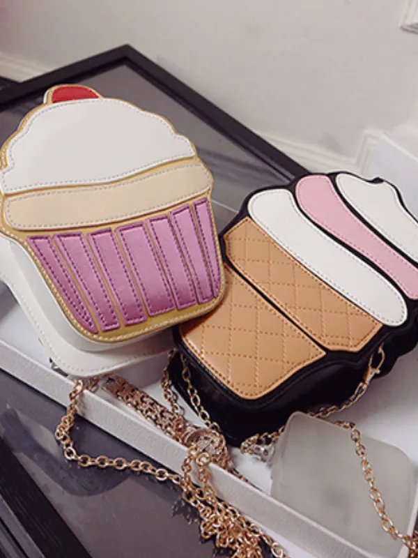 cup cake / ice cream chain bag