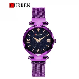 CURREN Original Brand Stainless Steel Band Wrist Watch For Women With Brand (Box & Bag)-9063