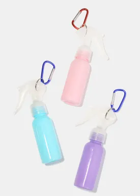 Cylinder Spray Travel Bottle with Carabiner
