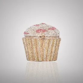 Decorative Cupcake-Shaped Swarovski Clutch | 0C596-PT