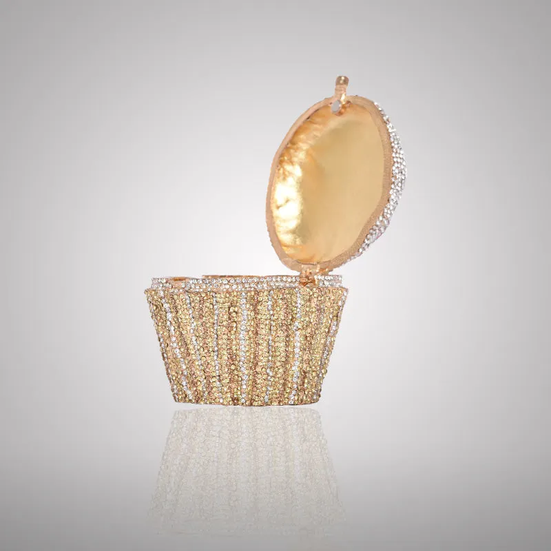 Decorative Cupcake-Shaped Swarovski Clutch | 0C596-PT