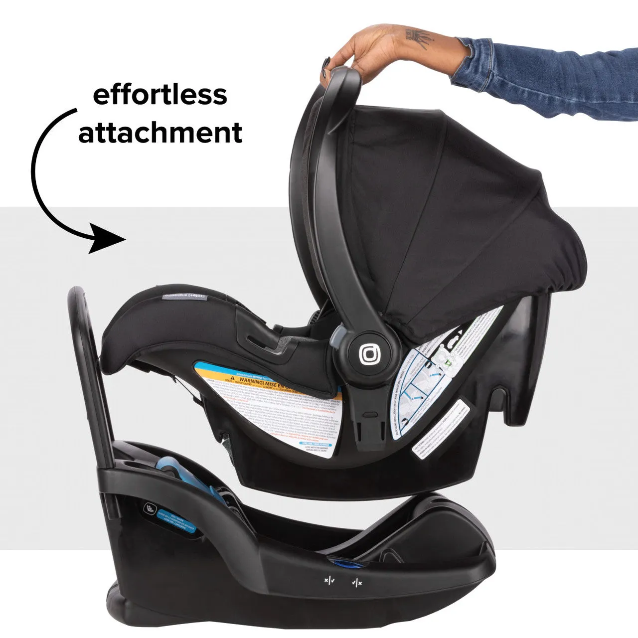 Diono LiteClik 30 R SafePlus Infant Car Seat and Base - Black