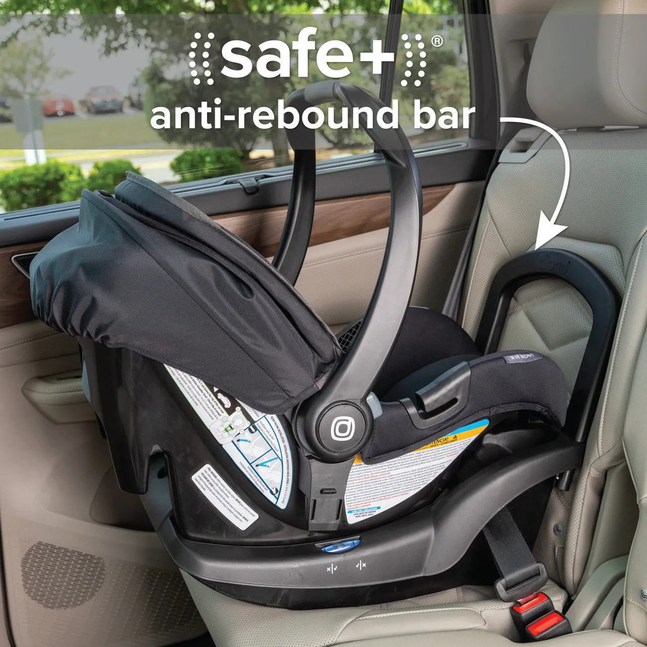 Diono LiteClik 30 R SafePlus Infant Car Seat and Base - Black