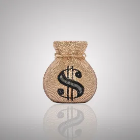 Dollar Sign Swarovski Clutch | C865
