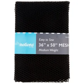 Easy to Sew Mesh Fabric - Black 36" x 50"
