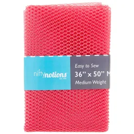 Easy to Sew Mesh Fabric - Bright Pink 36" x 50"