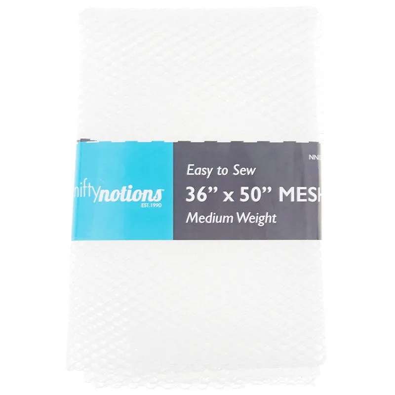Easy to Sew Mesh Fabric - White 36" x 50"