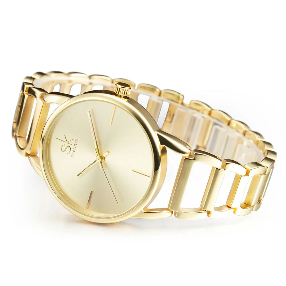 Elegant Gold Wrist Watch