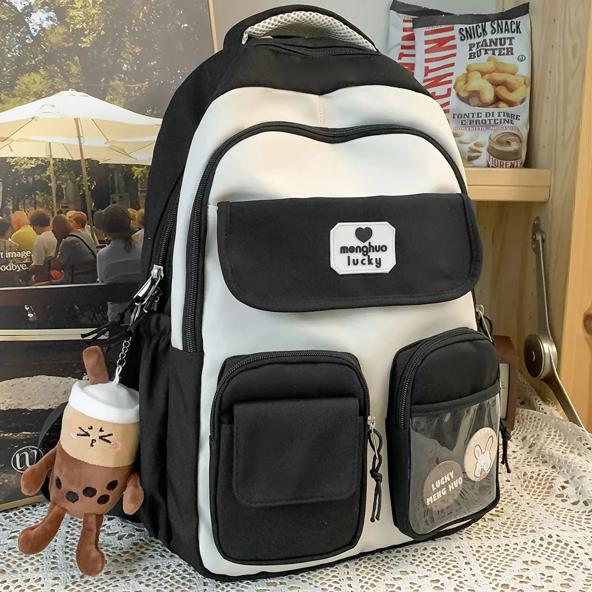 Fashion Girls Cute Design Bookbag Student Kawaii Shoulder Bag Travel Rucksack Women Laptop Mochila Teens Schoolbag Backpack