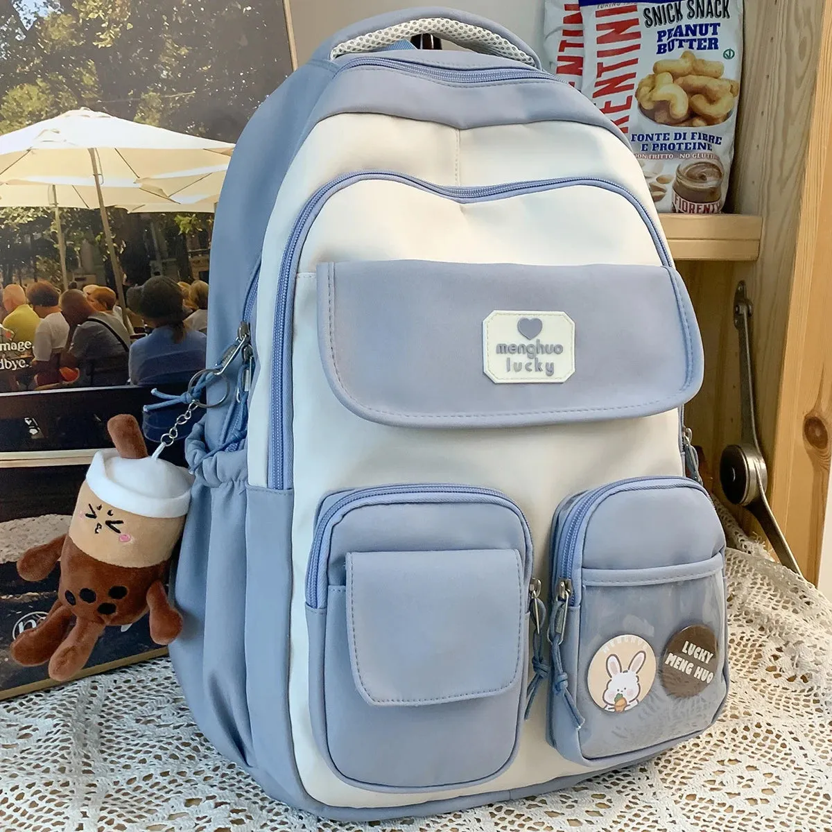 Fashion Girls Cute Design Bookbag Student Kawaii Shoulder Bag Travel Rucksack Women Laptop Mochila Teens Schoolbag Backpack