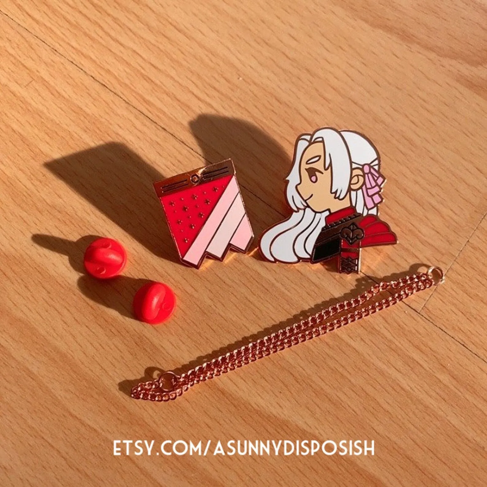 FE3H Black Eagles Edelgard Collar Pin Set