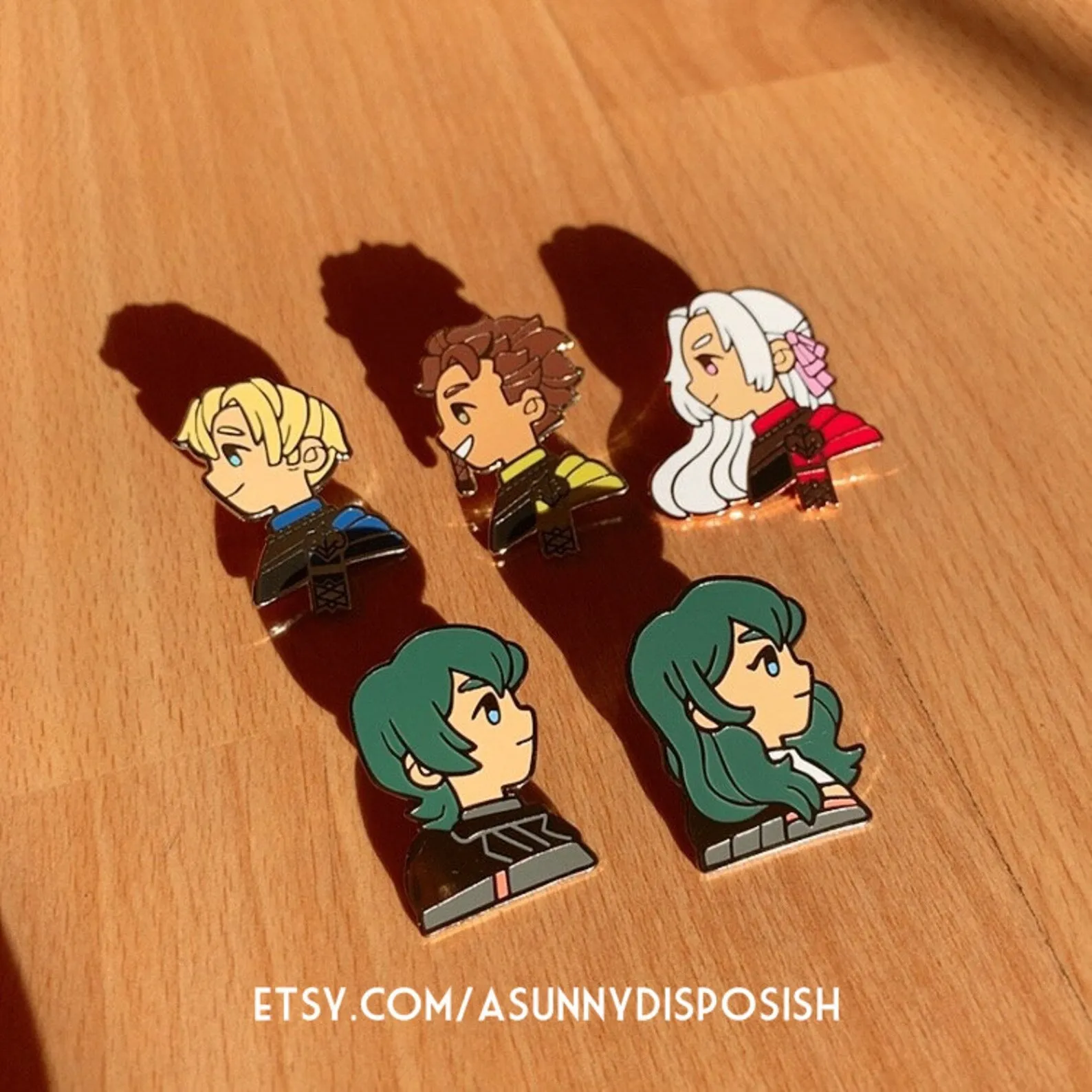 FE3H Black Eagles Edelgard Collar Pin Set