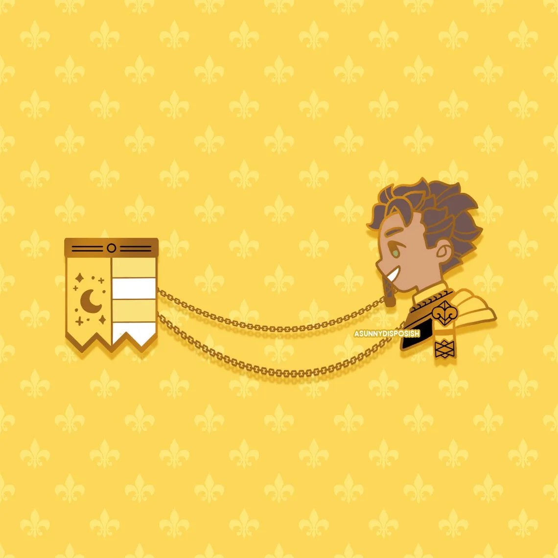 FE3H Golden Deer Claude Collar Pin Set