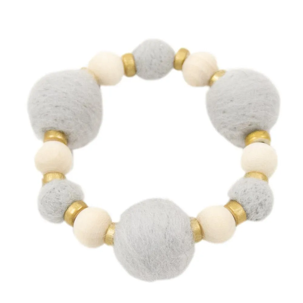 Felt Bead Bracelet