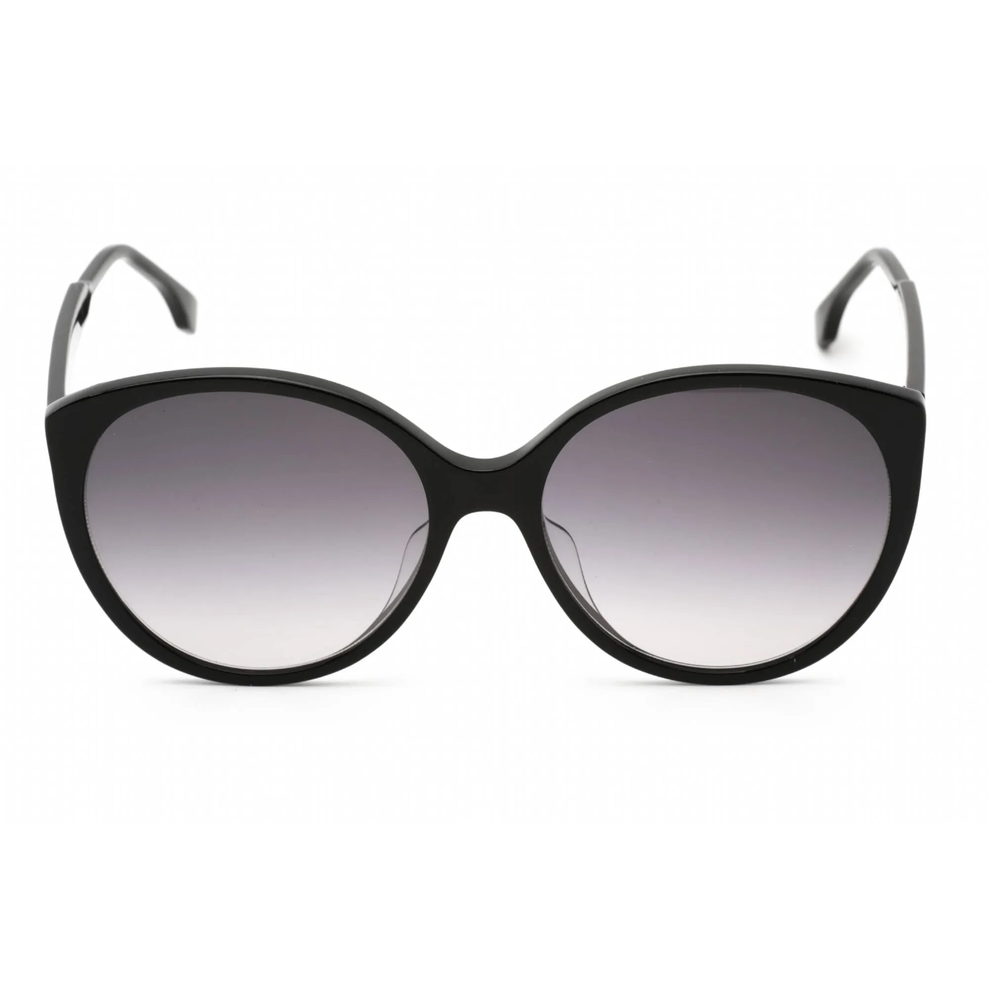 Fendi Women's Sunglasses - Black Plastic Oval Frame Grey Gradient Lens | FE40029U 01B