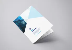Free Collection of 4 x A4 Bifold Brochure Mockups