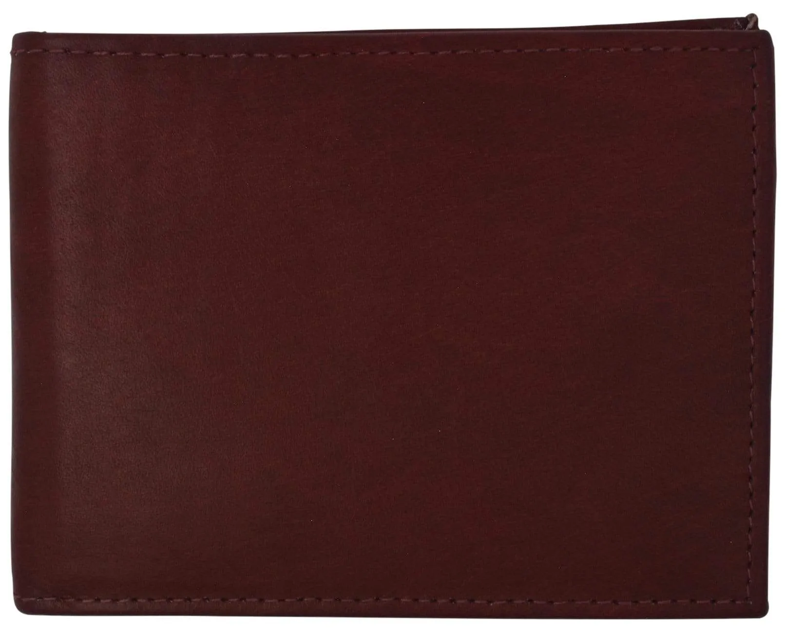 Genuine Leather Bifold Card ID Holder Double Wallet 2252