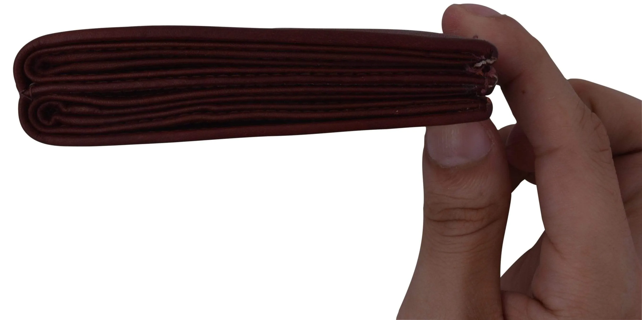 Genuine Leather Bifold Card ID Holder Double Wallet 2252