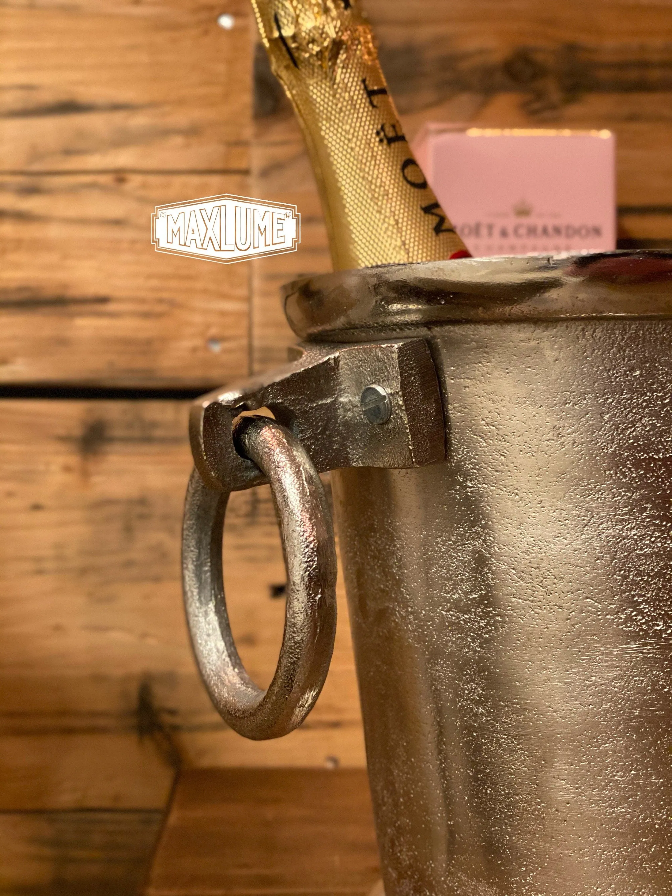 Great Gatsby ~ Solid Cast Engraved Champagne Ice Bucket | Wine Cooler