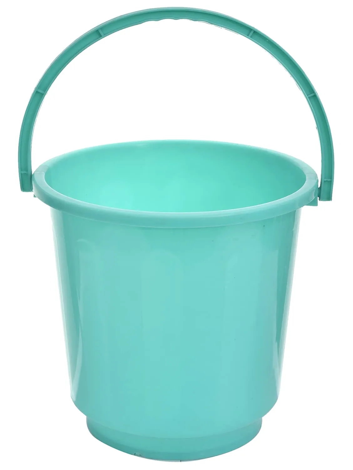 Heart Home Bucket|Plastic Bucket for Bathroom|Bucket for Bathing|Unbreakable Bucket with Handle|16 Liter|Pack of 2 (Green)