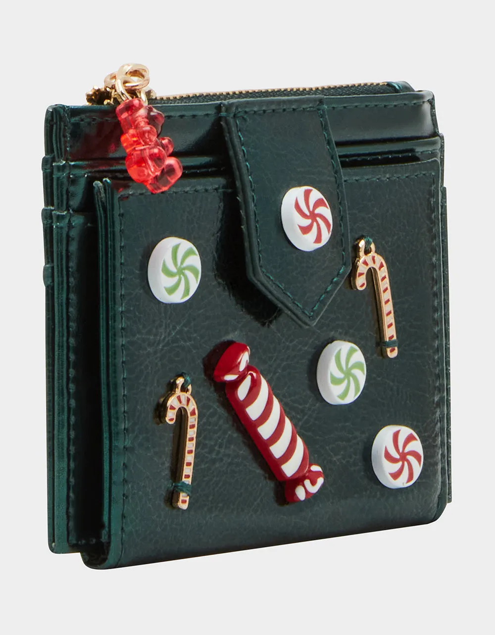 HOLIDAY CANDY BIFOLD WALLET GREEN