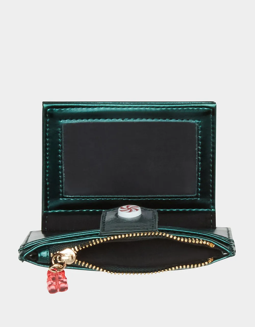 HOLIDAY CANDY BIFOLD WALLET GREEN