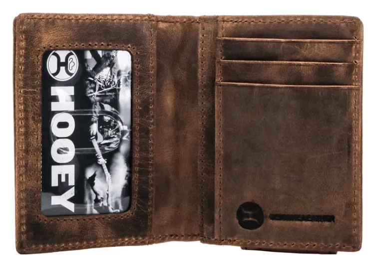 Hooey Men's Liberty Roper Bi-Fold Wallet with Money Clip HFW003-BRBK