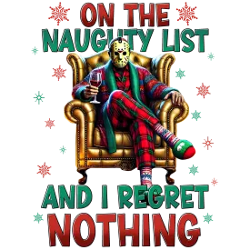 Horror Christmas, heat transfer, press and peel