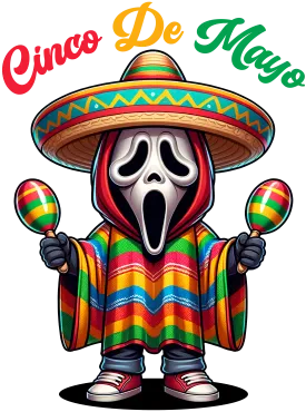 horror, cinco de mayo, heat transfer, press and peel