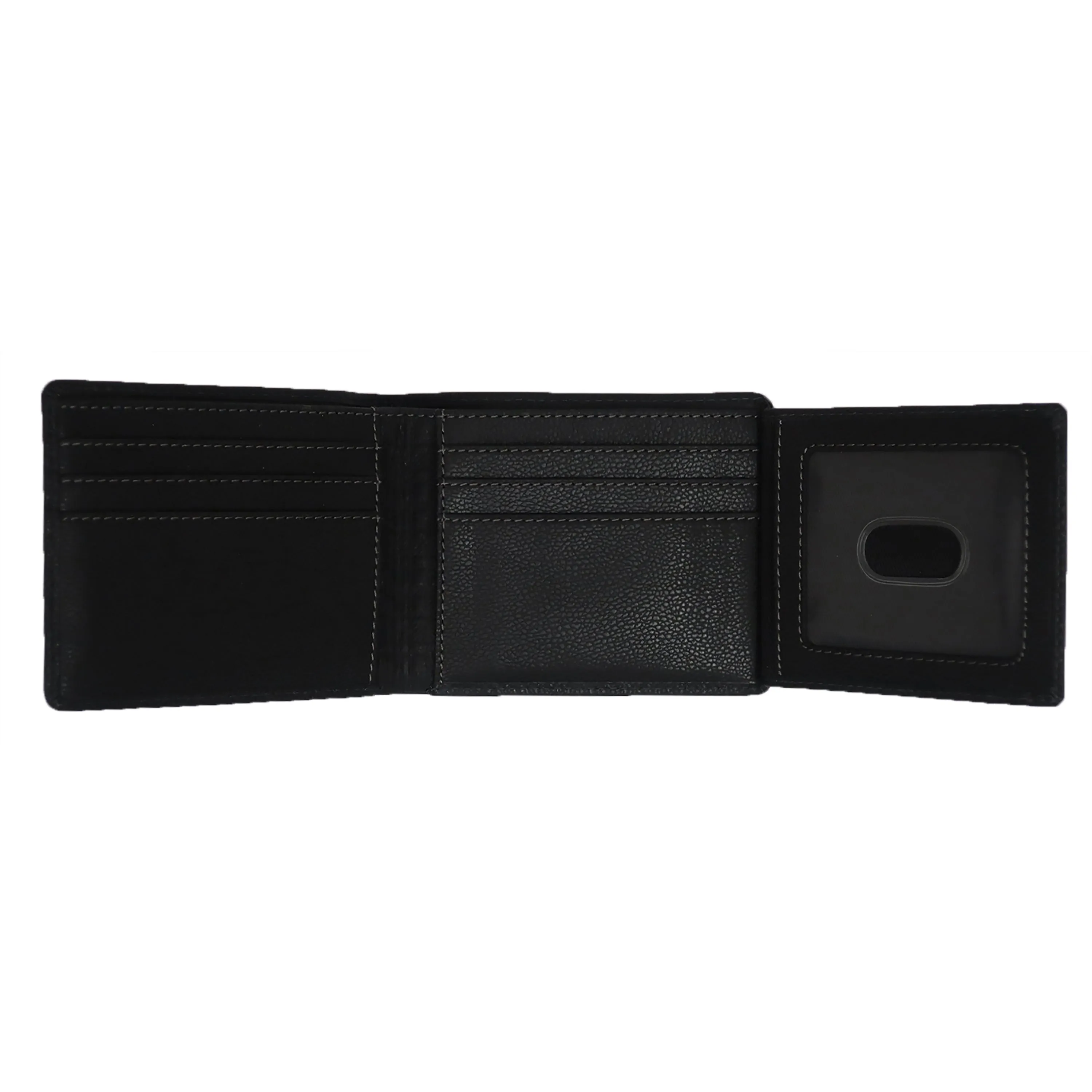 Kenneth Bifold Leather Wallet with Flip-out ID