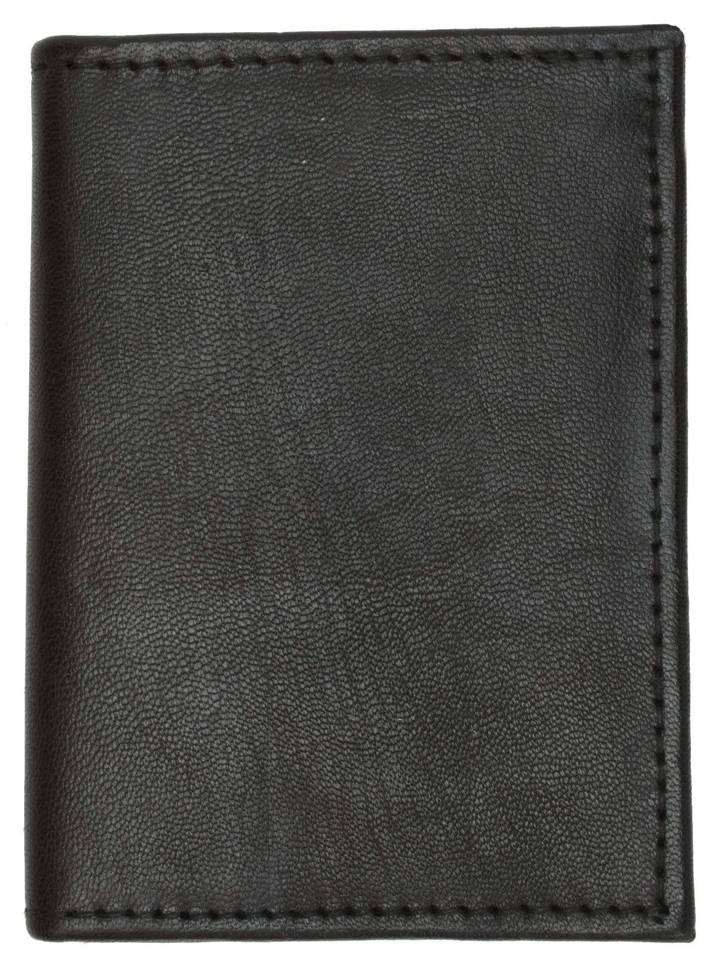 L-Shape Flap Up Lambskin Leather Wallet with ID and Credit Card 139