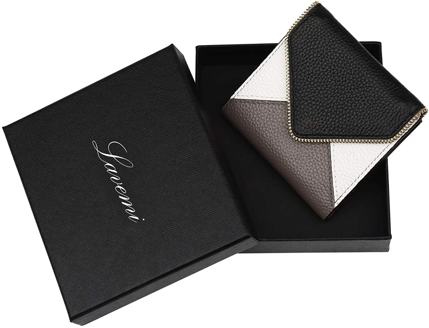 Lavemi RFID Blocking Small Compact Mini Bifold Credit Card Holder Leather Pocket Wallets for Women