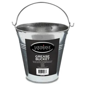 Louisiana Grills Replacement Grease Bucket 2 Quart Galvanized Steel 50073