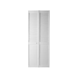Louver / Panel Primed Bifold Kits with wide Bottom Rail
