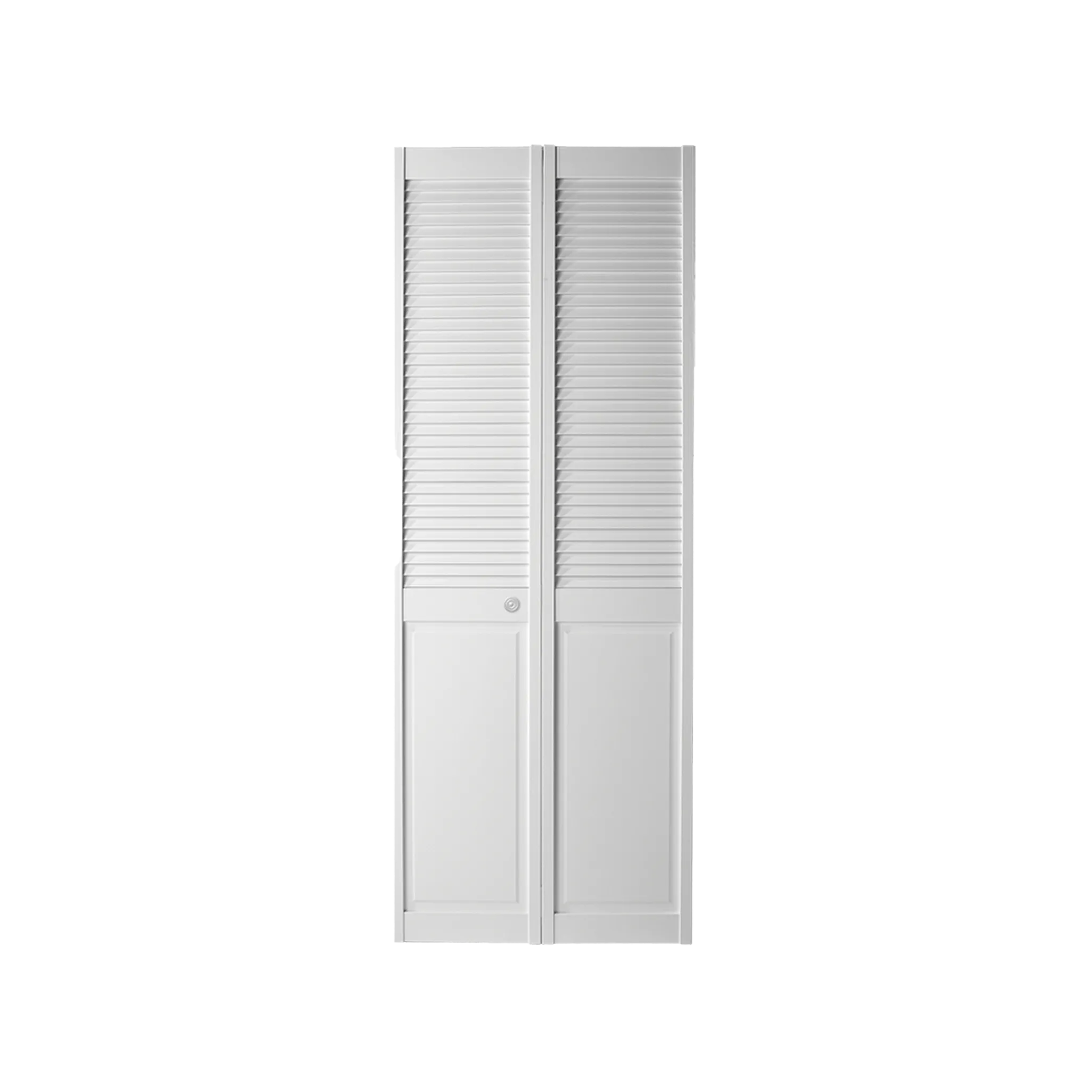 Louver / Panel Primed Bifold Kits with wide Bottom Rail