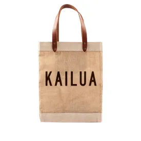 Market Tote Kailua (Black Lettering)